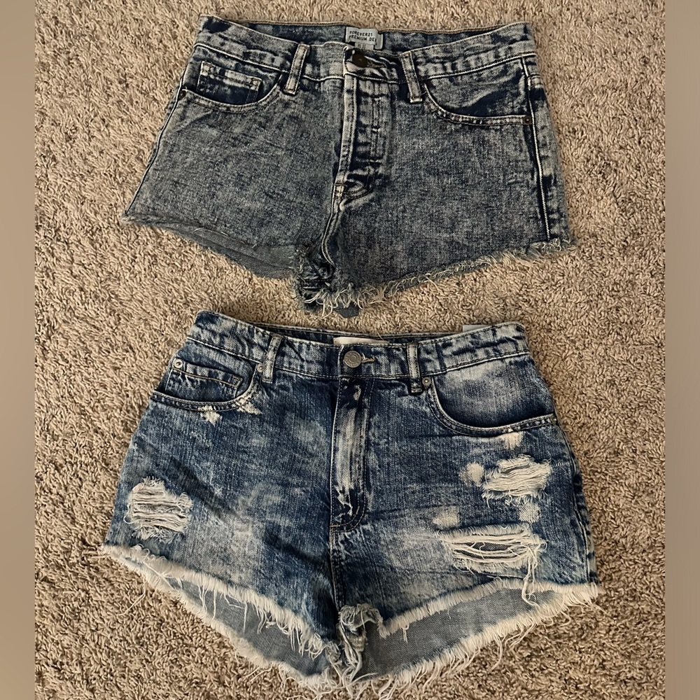 Two pairs of denim shorts!